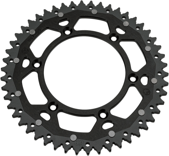 1210-210-48-10X MOOSE RACING dual mse rear sprocket - 48 teeth, 520 pitch, black/natural