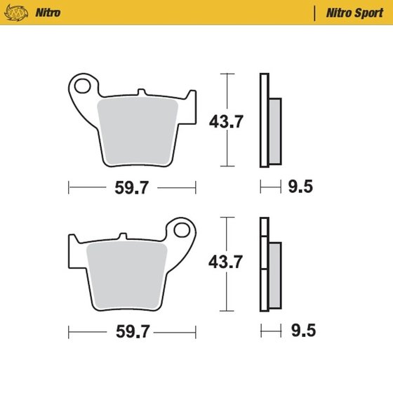 094322 MOTO-MASTER nitro sport brake pad