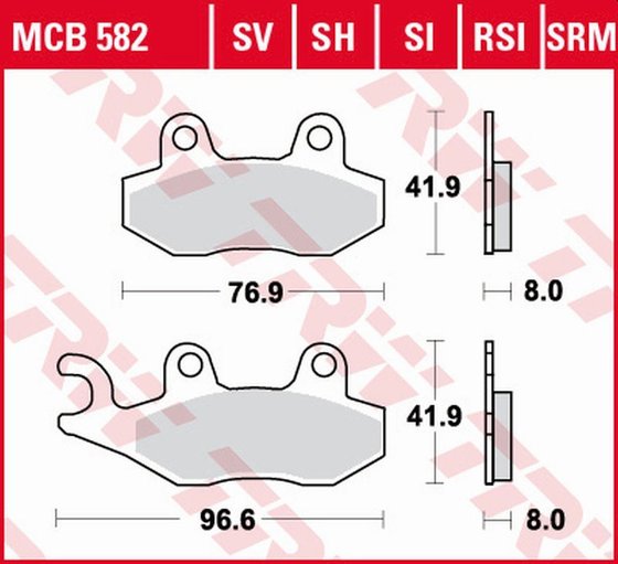 MCB582RSI TRW rsi series sindered off-road race brake pads