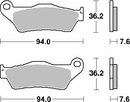 151MS SBS brakepads maxi sinter