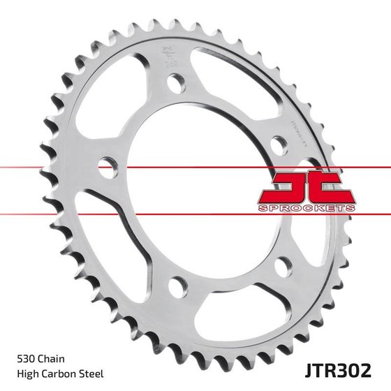 JTR302.44ZBK JT Sprockets rear replacement sprocket - 44 teeth