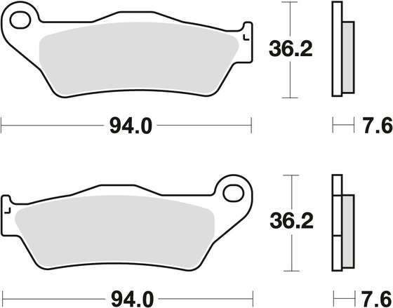 MCB648RSI TRW sintered metal offroad brake pad