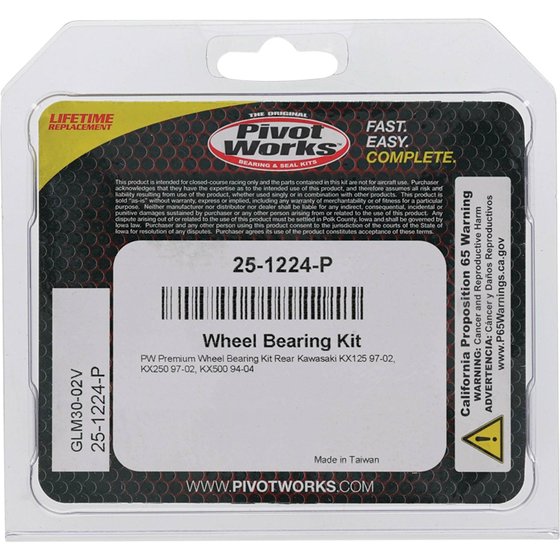 25-1224 All Balls wheel bearing kit rear