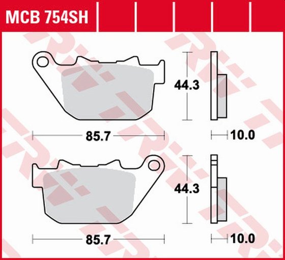 MCB754SH TRW sintered metal brake pads