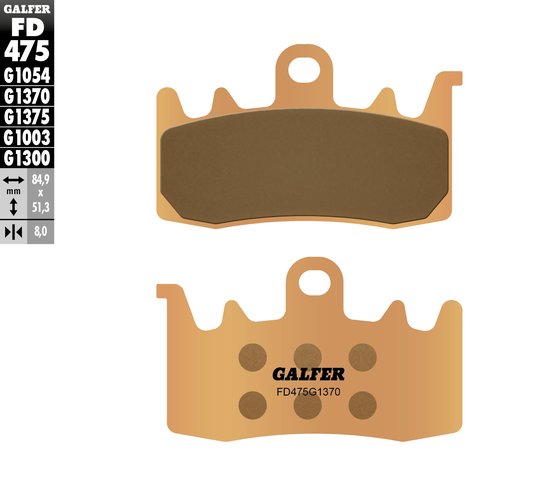 FD475G1370 GALFER street sinter brake pads for bmw/ducati (front)