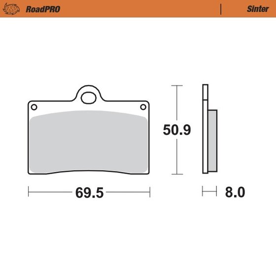 402001 MOTO-MASTER sintered front brake pad