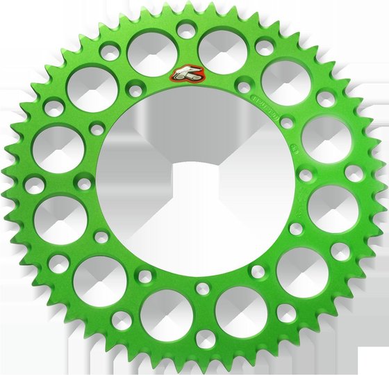 112U-520-49GEGN RENTHAL aluminum rear sprocket - 49 teeth green