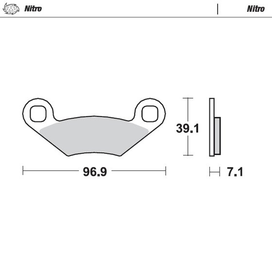 097021 MOTO-MASTER nitro atv brake pad