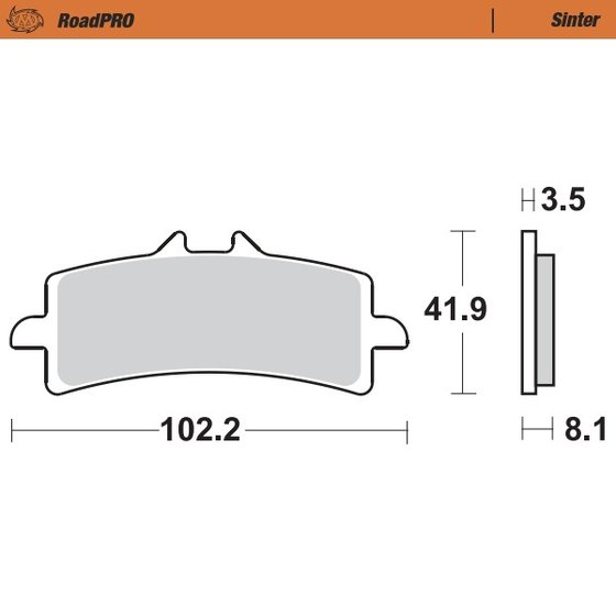 407001 MOTO-MASTER sintered front brake pad