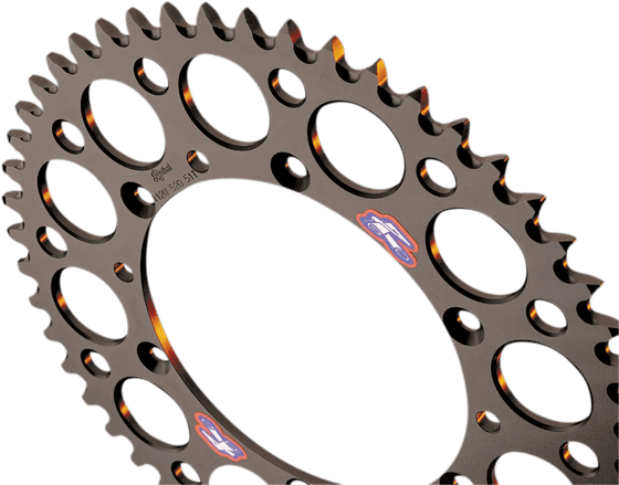 154U-520-53GRBK RENTHAL aluminum rear sprocket - 53 teeth