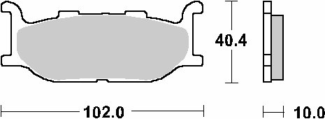 663HS SBS brakepads sintered