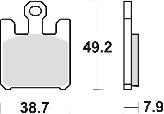 MCB742SV TRW sintered metal brake pad