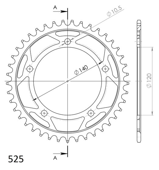 14604-41 Supersprox supersprox / jt rear sprocket 1792.41