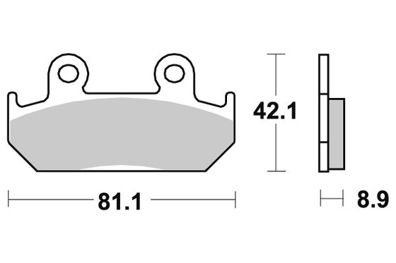 593HF SBS brakepads ceramic