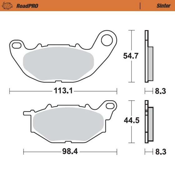 412501 MOTO-MASTER sintered front brake pad