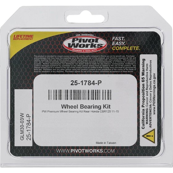 25-1784 All Balls wheel bearing kit rear