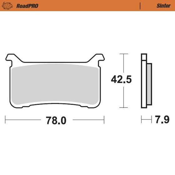 413101 MOTO-MASTER sintered front brake pad