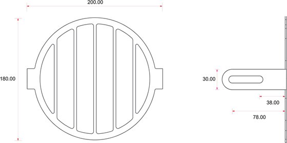 ULG-2 C-RACER universal headlight guard