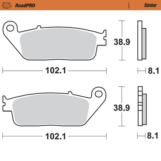 400703 MOTO-MASTER scooter brake pad