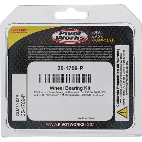 25-1709 All Balls wheel bearing kit rear