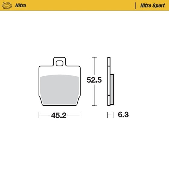 098022 MOTO-MASTER nitro sport brake pad