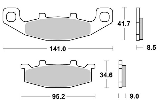 597HF SBS brakepads ceramic