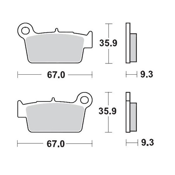 M094521 MOTO-MASTER brake pads