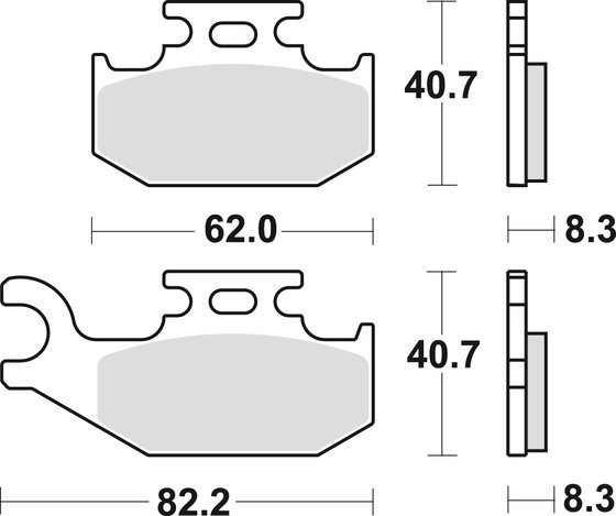 MCB788SI TRW sintered metal brake pad