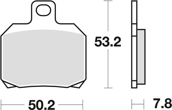 MCB700 TRW allround organic standard brake pad