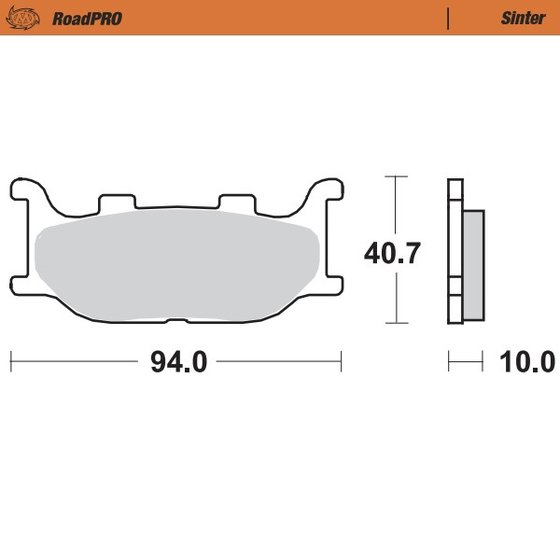 403801 MOTO-MASTER sintered front brake pad