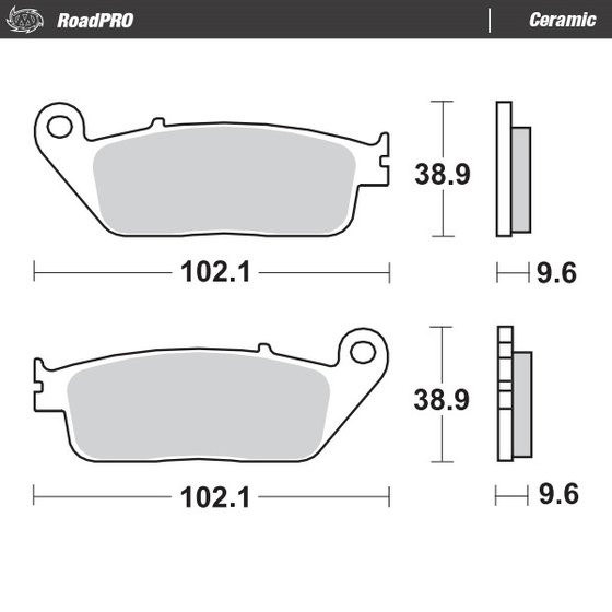 402504 MOTO-MASTER ceramic brake pad