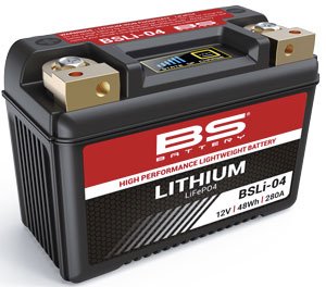 360104 BS BATTERY Akumulator litowo-jonowy z wskaźnikiem naładowania LiFePO4 BSLI-04