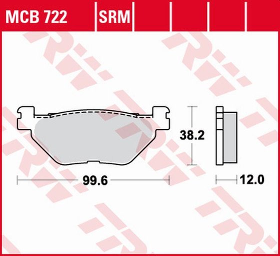 MCB722SRM TRW sintered metal brake pads