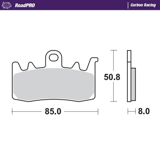 408006 MOTO-MASTER carbon racing brake pads