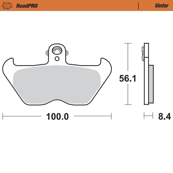 408701 MOTO-MASTER roadpro sinder brake pad front