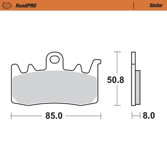 408001 MOTO-MASTER sintered front brake pad