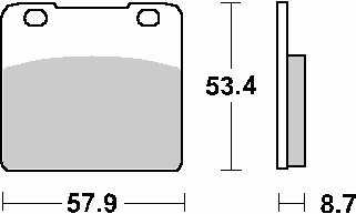 577HF SBS brakepads ceramic