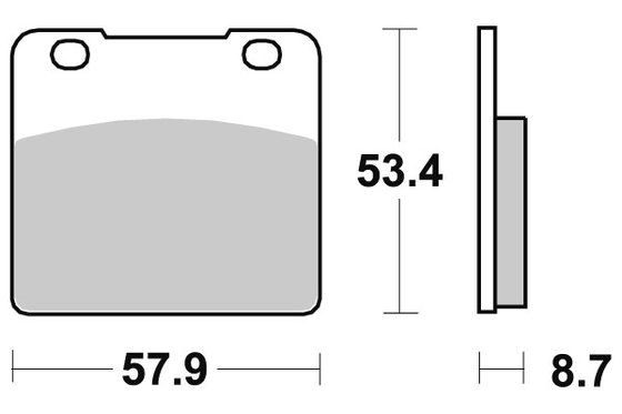 577HF SBS brakepads ceramic