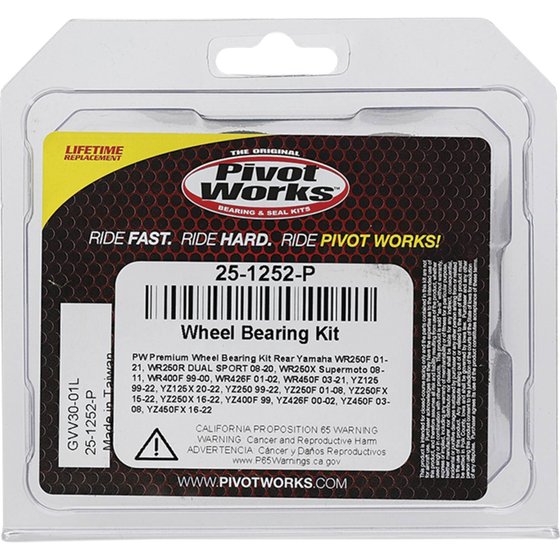 25-1252 All Balls wheel bearing kit rear