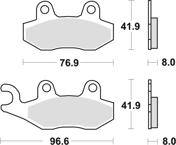 MCB582SI TRW sintered metal brake pad