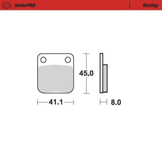 090011 MOTO-MASTER sintered metal racing brake pads