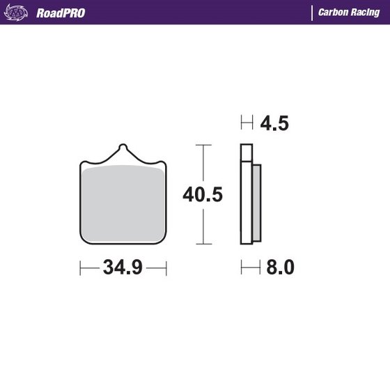 407506 MOTO-MASTER carbon racing brake pads