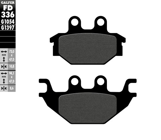 FD336G1054 GALFER semi-metal brake pad