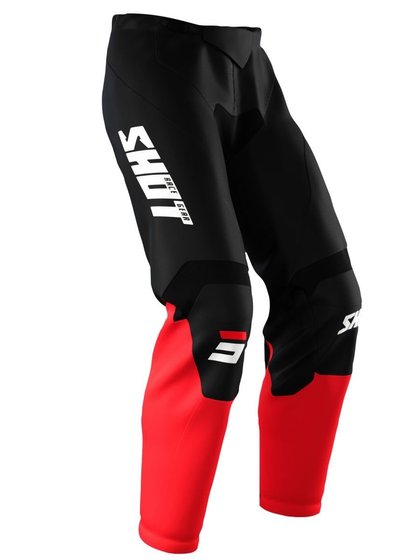 A09-11D1-A05-26 SHOT moto devo raw burst red pants