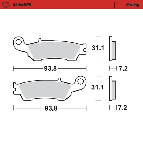 094911 MOTO-MASTER sintered metal racing brake pads