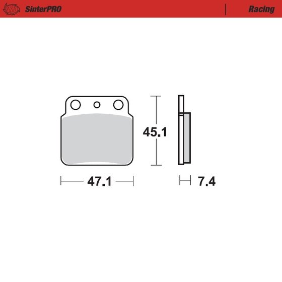 095211 MOTO-MASTER sintered metal racing brake pads