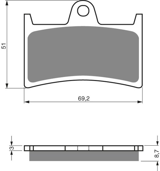 48-12-070 Goldfren goldfren brake pads 070 ceramic carbon ad