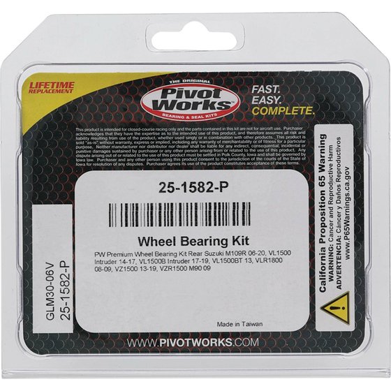 25-1582 All Balls wheel bearing kit rear