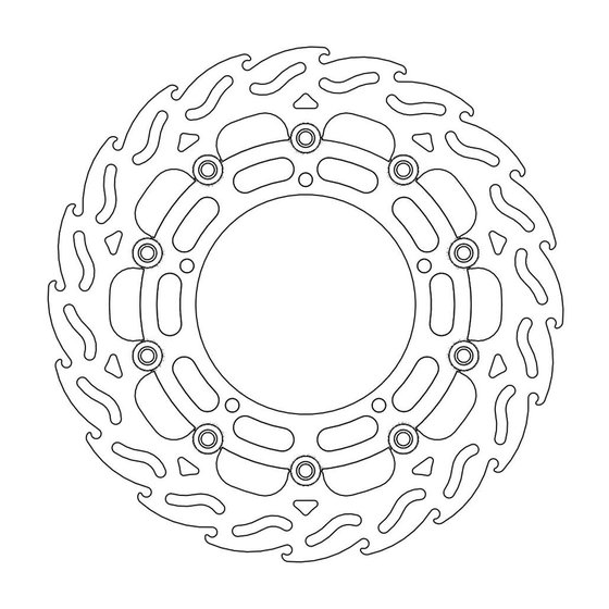 112045 MOTO-MASTER flame floating brake rotor