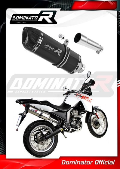 DE001DFBL-S Dominator exhaust silencer muffler hp1 black